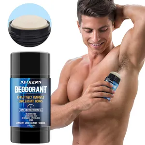 Commercio all'ingrosso 75g di alluminio libero deodorante naturale antiaderente bastoncino bicarbonato di sodio corpo libero antitraspirante per gli uomini