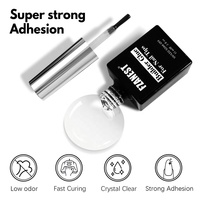 Gel de colle à ongles professionnel haute résistance FZN séchage rapide et double formes longue durée Gel de bricolage professionnel X pointes d'ongles avec Apex