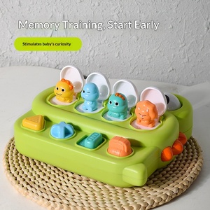 Boîte à mécanismes transfrontalière en plastique pour bébé, avec puzzle <span class=keywords><strong>dinosaure</strong></span> et jeu cache-cache, pour l'éveil éducatif et la reconnaissance des couleurs, à base de causalité - Product Image 2