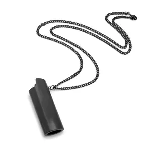 Custom Metal Lighter Sleeve Case Cover Holder Pendant Necklace