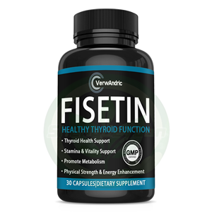 Cápsulas de Fisetina de Marca Privada OEM, Suplementos para la Salud de la Tiroides en Adultos, Longevidad Celular, Apoyo Cognitivo, Bienestar en la Edad - Product Image 5