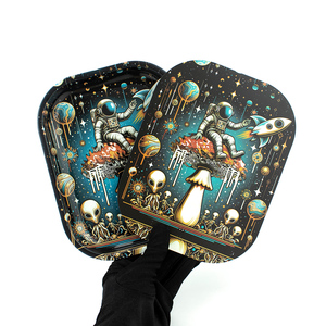 Bandeja Rodante Cuadrada de Metal Resistente de 18x14 cm con Estampado Personalizado - MOQ 10 Piezas, Envío a Todo el Mundo - Product Image 5