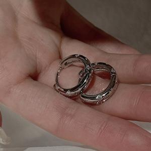 Pendientes de Plata de Ley S925 con Diseño de Estrella, Aros Sencillos, Modernos, Estilo Americano Vintage, Dulces, Geniales y Elegantes - Product Image 4