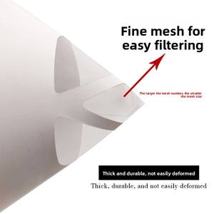 Funil de Papel Filtrante Descartável de Malha 120 para Tinta Automotiva - Ferramenta de Mistura de Malha de Poliéster para Pintura de Veículos - Product Image 4