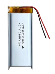 <span class=keywords><strong>3.7V</strong></span> 800mAh 2 dây 802050 chất lỏng 500 chu kỳ pin cho TWS ghi <span class=keywords><strong>Smartband</strong></span> MP3 thông minh đồng hồ L043 - Product Image 3