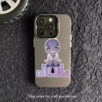 Coque de téléphone au design créatif de dessin animé extraterrestre, compatible avec iPhone 11 12 13 14 15 Plus 16 17 Pro Max, accessoires de téléphone PC tendance