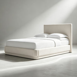 Letti Imbottiti di Lusso Moderni con Angoli Arrotondati e Lati Curvi in Legno per Proprietari di Case Familiari - Product Image 6
