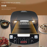 Cuisinière à riz électrique numérique multifonctionnelle automatique intelligente à écran tactile LCD 5L en argent antiadhésif Silver Crest