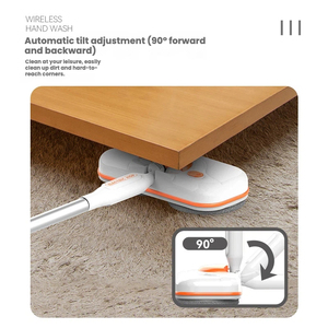 Serpillère électrique rotative sans fil motorisée personnalisée OEM avec seau auto-nettoyant et double tête pour sols en bois dur - Product Image 4