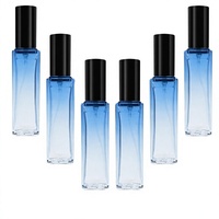 LOPHE – Ensemble de 6 atomiseurs de parfum carrés de 10 ml – Mini flacons vaporisateurs vides rechargeables portables pour voyage, hommes et femmes