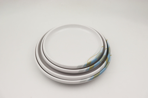 Vaisselle en mélamine durable Design oriental <span class=keywords><strong>de</strong></span> luxe Assiette anti-chute facile à nettoyer avec motif <span class=keywords><strong>de</strong></span> <span class=keywords><strong>voile</strong></span> pour restaurants - Product Image 2
