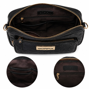 Ensemble de sacs à bandoulière pour femme en cuir PU rose personnalisé avec porte-monnaie assorti et pochette avant, sac à main décontracté pour tous les jours - Product Image 4