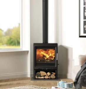 Estufa de Leña PV5W, Chimenea Autónoma de Hierro Fundido, Estilo Contemporáneo, Ecológica, para Sala de Estar, Casa, Villas 1 - Product Image 4