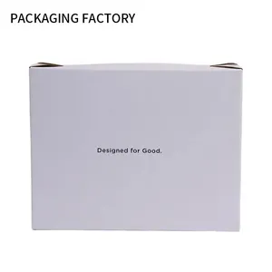 工厂定制350克艺术纸可折叠谷物盒包装服装全彩印刷刚性盒铜版纸接受