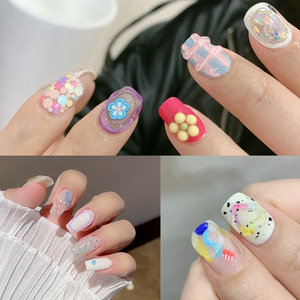 10ml 5D Stereo Jelly Nail Gel Candy <b>Macaron</b> Leave-In Nail Glue for Salon Home DIY Manicure - Product Image 3