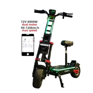 EBS scooter rider 8 72V 8000W 10000W 15000W 13 pulgadas todo terreno Scooter Eléctrico doble motor de velocidad rápida e scooter para adultos