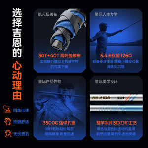 Caña <span class=keywords><strong>de</strong></span> pescar telescópica JIEN A100 caña <span class=keywords><strong>de</strong></span> mano <span class=keywords><strong>de</strong></span> fibra <span class=keywords><strong>de</strong></span> carbono lenta para <span class=keywords><strong>pesca</strong></span> <span class=keywords><strong>de</strong></span> agua dulce para lagos <span class=keywords><strong>de</strong></span> carpa arroyos ríos hecho a mano Taiwán - Product Image 3