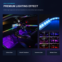 Kit d'éclairage ambiant universel pour voiture en acrylique, décoration intérieure LED, impression de logo personnalisée, 12V 5W, fourniture directe d'usine