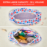 Sac de plage imperméable et sac de piscine avec poche isotherme, 7 poches au total, fermeture éclair supérieure, taille familiale