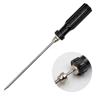 Instrument chirurgical vétérinaire en acier inoxydable à trois fonctions, trocart, aiguille pour le dégonflement de l'estomac du bétail, la ponction du rumen