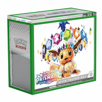 Boîtier en acrylique à bordure verte ETB, boîte de protection pour cartes Elite Trainer Box, résistance aux UV à 99 %, couvercle magnétique robuste
