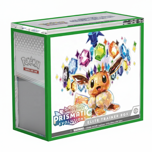 Boîte de protection en acrylique à bordure verte ETB, boîte de présentation pour cartes Pokémon, protection contre les UV à 99 %, couvercle magnétique robuste - Product Image 1