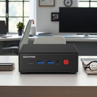 Mini Desktop PC Quad Core DDR4 Win11 Pro Intel N100 Chip 16GB High Speed RAM 512GB SSD Smooth 4K Dual Screen Output