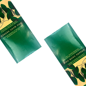 Bolsa de fondo plano ecológica biodegradable papel Kraft Impresión digital personalizada alimentos orgánicos Pakcgae - Product Image 6