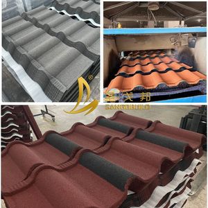 Tejas Metálicas Modernas con Recubrimiento de Piedra Ondulada, Materiales de Techo Ignífugos para Hoteles y Almacenes - Product Image 5