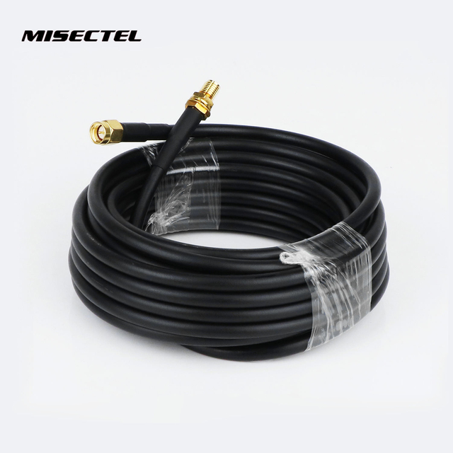 Coaxial Cable 50 Ohm LMR300 Low Loss Extension Coaxial Antenna Lead Extender Pure Copper Cable for 5G Modem Router