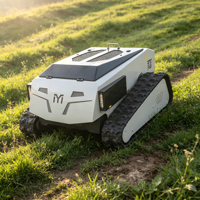 Tondeuse robotisée industrielle télécommandée 550 mm, 4 temps, à batterie, pour terrains en pente et vignobles