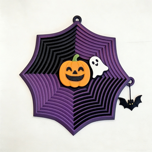 Giocattolo Antistress a Forma di <span class=keywords><strong>Ragnatela</strong></span> di Halloween Stampato in 3D, Bicolore, in PLA PETG FDM, Prezzo di Fabbrica - Product Image 2