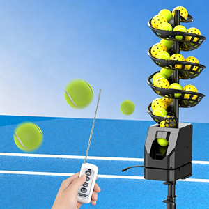 Portable Tennis Pickleball Tossing Machine Automatic Launcher Machine With <b>Remote</b> <b>Control</b> Adjustable Height Tripod - Product Image 4
