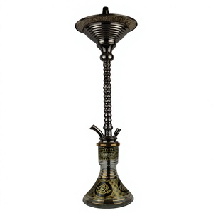 Auténtico Set de Hookah Khalil Mamoon Dual Tone Ice - Shisha Egipcia de 92cm con Núcleo de Latón Resistente - Product Image 3
