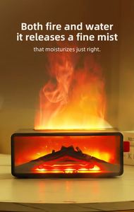 เครื่องเพิ่มความชื้นในอากาศรูปเตาไฟ Home Creative Bonfire ขนาด 200 มล. พร้อมไฟ LED สีสันสดใสและรีโมทคอนโทรล - Product Image 3