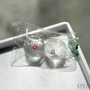 QYS Pure Handmade Small Nose Pinch Silicone <b>Squeeze</b> Toy Transparent Cartoon Small <b>Ball</b> DIY Music Cream Feeling Squishy Toy - Product Image 6