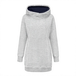 Sudadera con Capucha de Forro Polar Ecológico y Transpirable de Manga Larga para Mujer, Tallas Grandes, Corte Holgado, Otoño-Invierno - Product Image 2