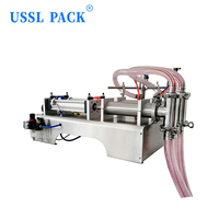 Machine de remplissage pneumatique semi-automatique à double tête LT-G2WY pour la production alimentaire et de boissons (huiles, jus, sauces, eau pure)