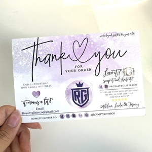 Chất Lượng Cao Sang Trọng 300G 4*6 Inches Cảm Ơn Bạn Giấy In Thẻ Tùy Chỉnh Sáng Tạo Thiết Kế Kinh Doanh Thẻ - Product Image 4