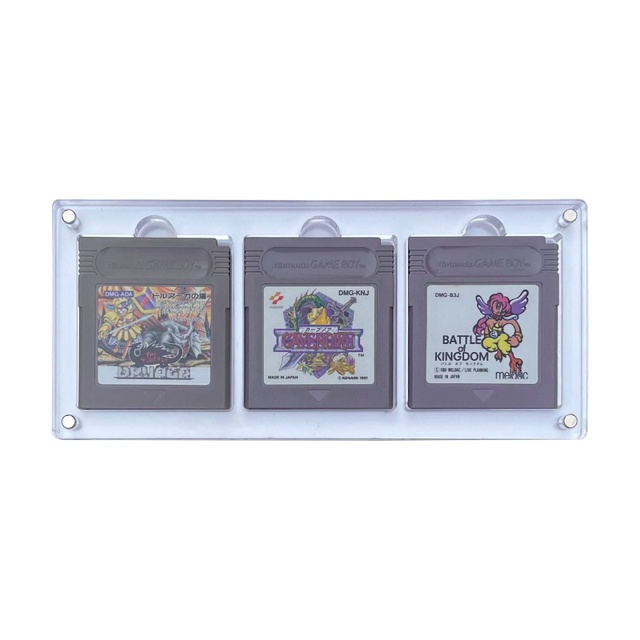 Nintendo Custom 3 Slot Acrylic Magnetic Game Case for GB GBC
