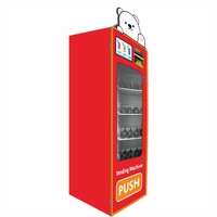 Machine distributrice de bubble tea Qianmei la plus vendue avec écran tactile SDK, graphismes personnalisés, capacité de 20 à 150, design allongé, système de point de vente (POS)