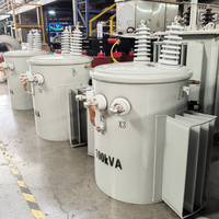 Transformateur monophasé immergé dans l'huile certifié ISO CE 50/60Hz 250KVA-1000KVA à noyau en acier au silicium 11kV/0.4kV-10kV Industriel
