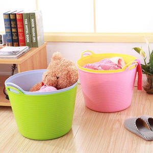 Xô Cao Su Dẻo Màu Hồng Dùng Trong Vườn Xô Gia Dụng Dụng Cụ Vệ Sinh Cho Gia Đình - Product Image 3