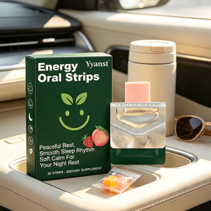 Tiras Orales Energéticas con Sabor a Durazno y Fresa OEM, 30 Unidades, Ritmo de Sueño Tranquilo, Disolución Rápida, Suplemento Dietético para Vitalidad Diurna - Product Image 5