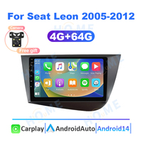 Autoradio Multimédia Filaire Carplay Android Auto pour Seat Leon 2 MK2 2005-2012 Android 14 4G + 64G 2 Din GPS WIFI Blue-tooth Screen