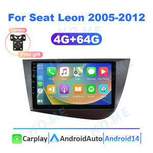 Radio Multimedia con Cable para Coche, Dispositivo con Carplay, Android Auto, para <span class=keywords><strong>Seat</strong></span> <span class=keywords><strong>Leon</strong></span> 2 <span class=keywords><strong>MK2</strong></span> 2005-2012, Android 14, 4G + 64G, 2 Din, GPS, WIFI, <span class=keywords><strong>Pantalla</strong></span> Bluetooth - Product Image 2