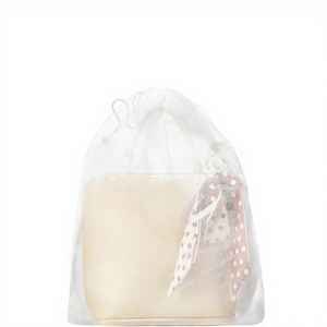 Sac à poussière, sac de voyage, sac de rangement pour chaussures, organisateur de sac à main, en tissu non tissé respirant, avec cordon de serrage, pour chaussures et bottes, blanc - Product Image 1