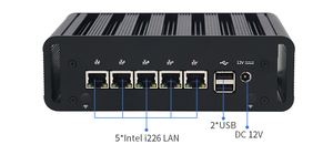 อุปกรณ์ไฟร์วอลล์มินิพีซี Intel N100 พร้อมพอร์ต LAN 2.5G จำนวน 5 พอร์ต หน่วยความจำ DDR5 ที่เก็บข้อมูลแบบ NVMe สำหรับความปลอดภัยของเครือข่าย SMB - Product Image 3