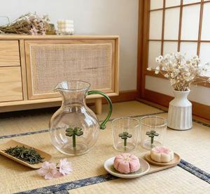 <span class=keywords><strong>Carafe</strong></span> à thé en verre borosilicate haute qualité, transparente, faite à la main, personnalisable et créative, pour la maison - Product Image 3