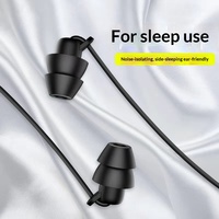 Écouteurs intra-auriculaires filaires USB-C en silicone souple pour le sommeil, isolation sonore HIFI, réduction du bruit, casque universel